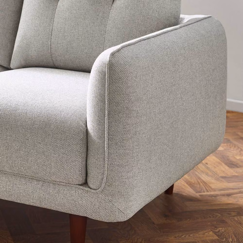 Cheshire Remy 3 Seater Modern Fabric Sofa in Grey – 2