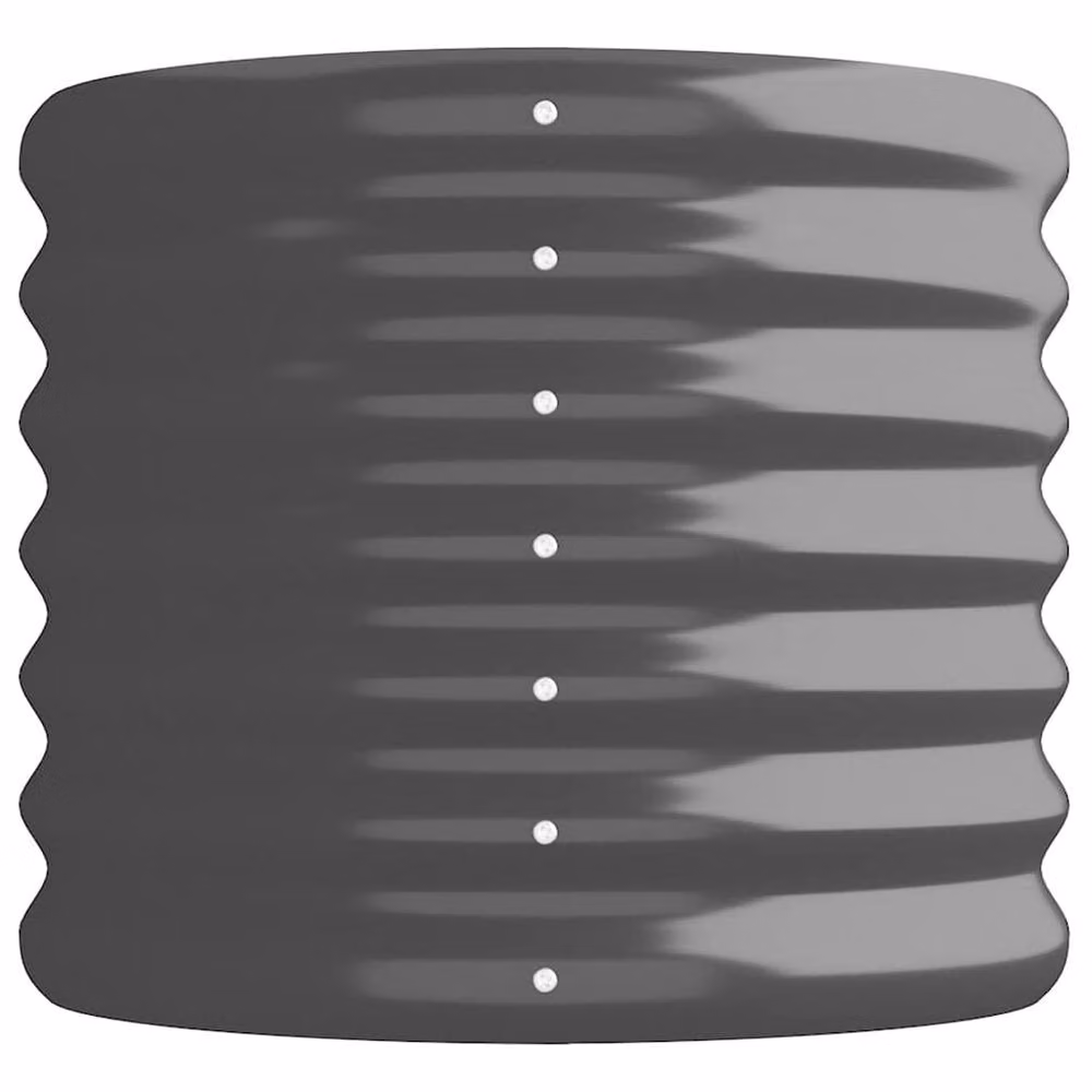 Berkfield Home Garden Powder-coated Steel Raised Bed in Anthracite, W/D/H: 332 x 40 x 36 cm – 4