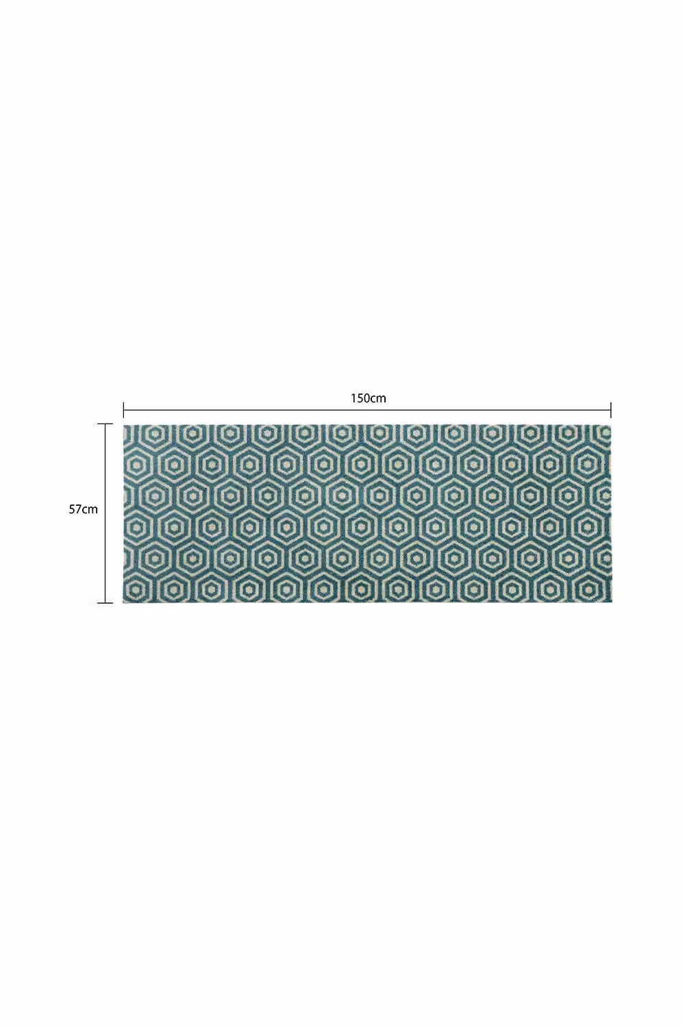 JVL Mega Machine Washable Non-Slip Runner Mat in Blue, W/D/H: 57 x 150 cm – 3