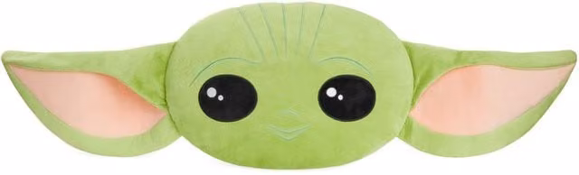 Disney Yoda 3D Green Plush Round Cushion for Adults