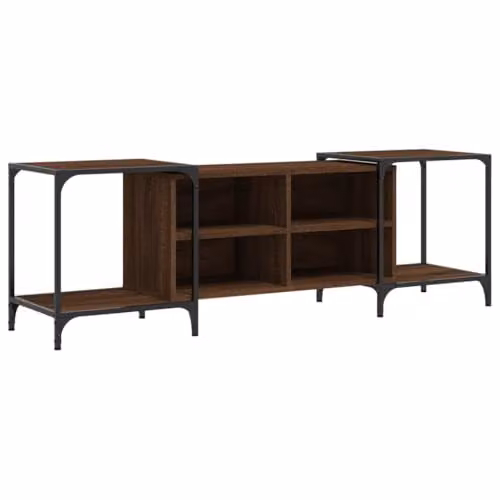 vidaXL Industrial TV Cabinet in Black, W/D/H: 203 x 37 x 50 cm – 1