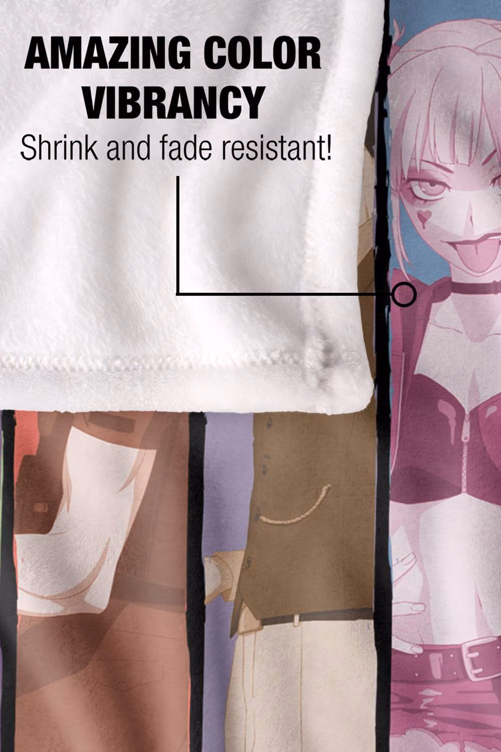 Warner Bros. Suicide Squad Isekai Line Up Extra Large Silky Touch Super Soft Polyester Throw Blanket in Multicolour – 5