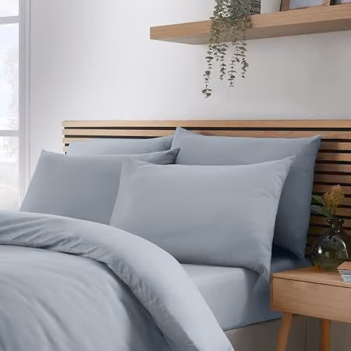 Catherine Lansfield So Soft Non-Iron Microfibre Pillowcase Pack of 4, Grey, W/H: 50 x 75 cm