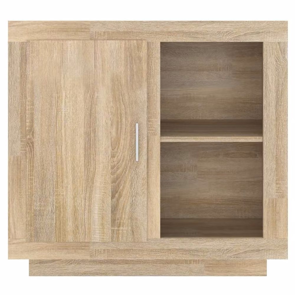 Berkfield Home Sonoma Oak Sideboard in Light Tan Beige, W/D/H: 80 x 40 x 75 cm – 2