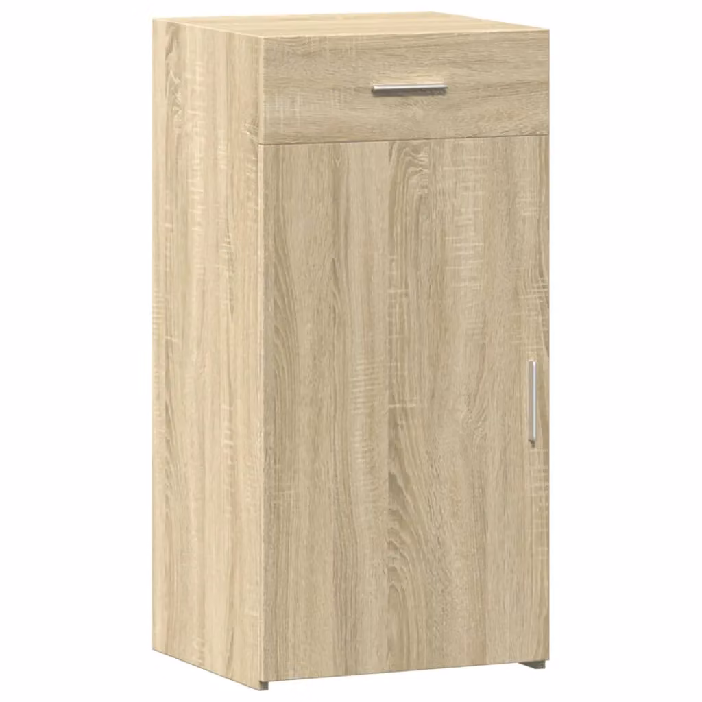 Berkfield Home Sonoma Oak Sideboard in Brown and Beige, W/D/H: 45 x 42.5 x 93 cm – 2
