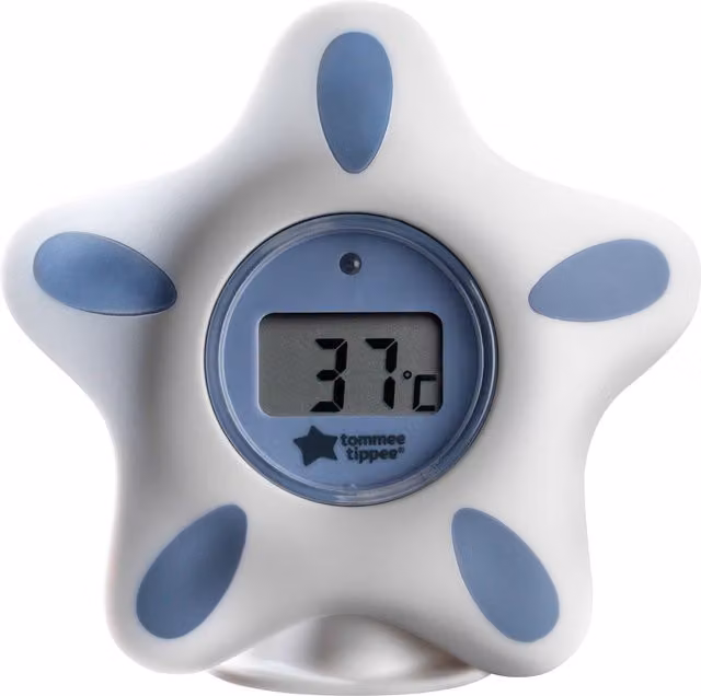 Tommee Tippee InBath Digital Thermometer in White, BPA Free with Temperature Display