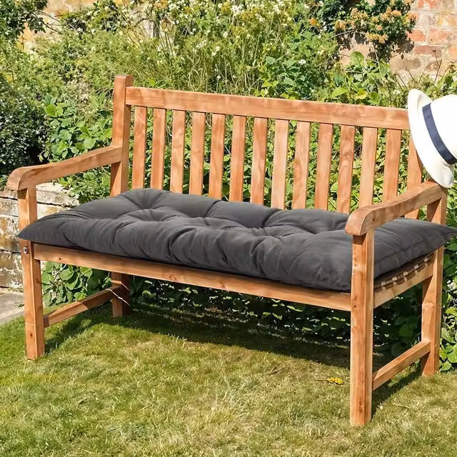 EONLION Grey Weatherproof Outdoor Swing Bench Cushion, W: 100 cm, D: 50 cm, H: 8 cm