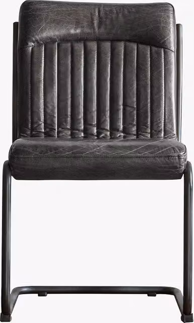 Perch & Parrow Nancy Vintage Black Leather Chair