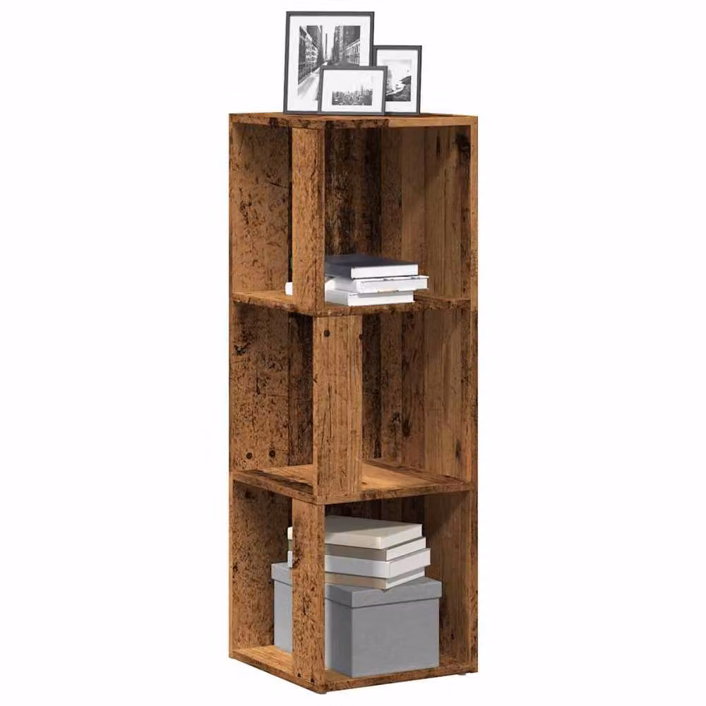 Berkfield Home Classic Corner Cabinet in Brown, W/D/H: 33 x 33 x 100 cm – 2