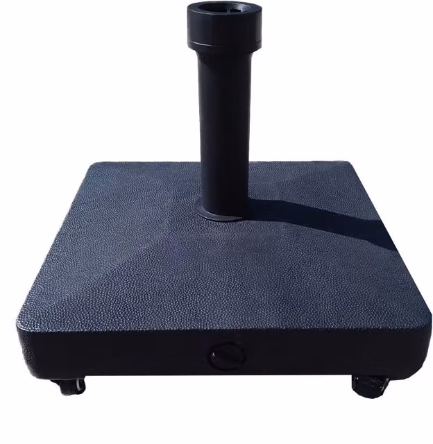 Groundlevel Easy Move 4 Wheel Parasol Base, Black, 27kg – 3