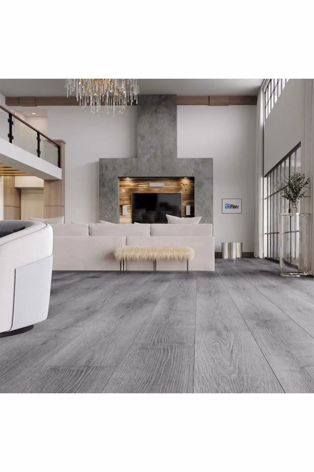 Living and Home Grey Wood Effect Self Adhesive Flooring Planks, 36 Pieces – 2
