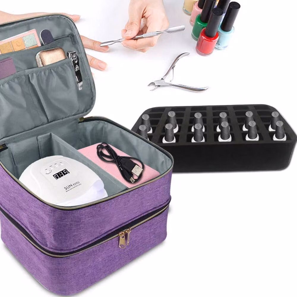 NESTLUNE Purple Nail Polish Carrying Case and Storage Bag – 5