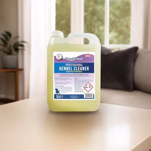HugglePets Domestic Kennel Cleaner 5L, Fresh Violet Fragrance, Pet-Safe Disinfectant and Deodoriser, Yellow – 4