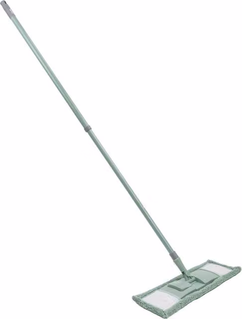 JVL Green Microfibre Mop with Telescopic Handle and Refillable Head