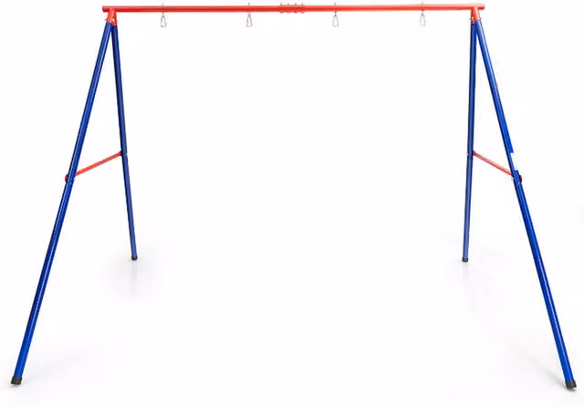 Costway Red Metal A-Frame Swing Stand