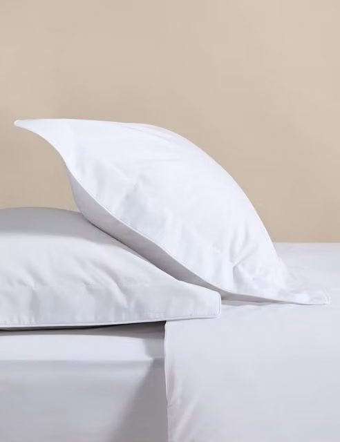 M&S 2 Pack White Egyptian Cotton Oxford Pillowcases