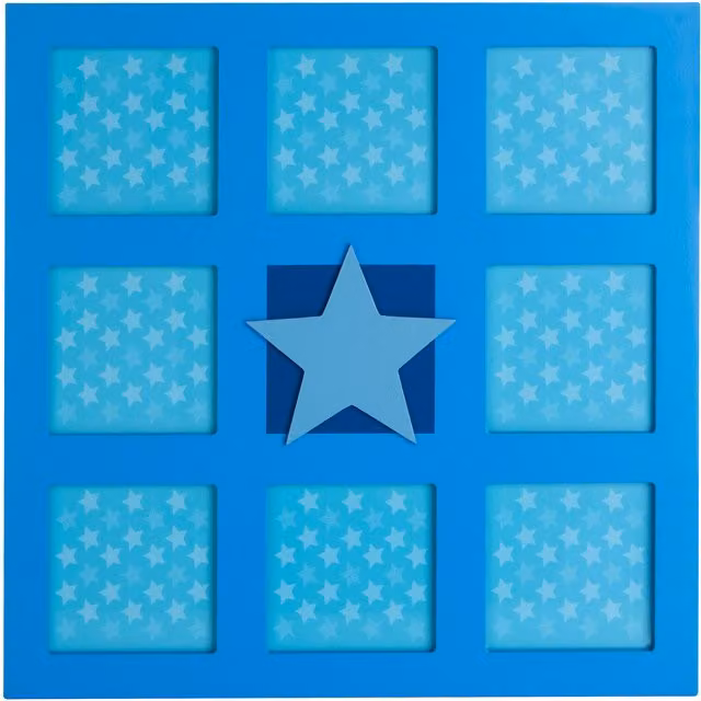 Orsina Interiors Premier Kids Star Multi Photo Wall Frame in Blue