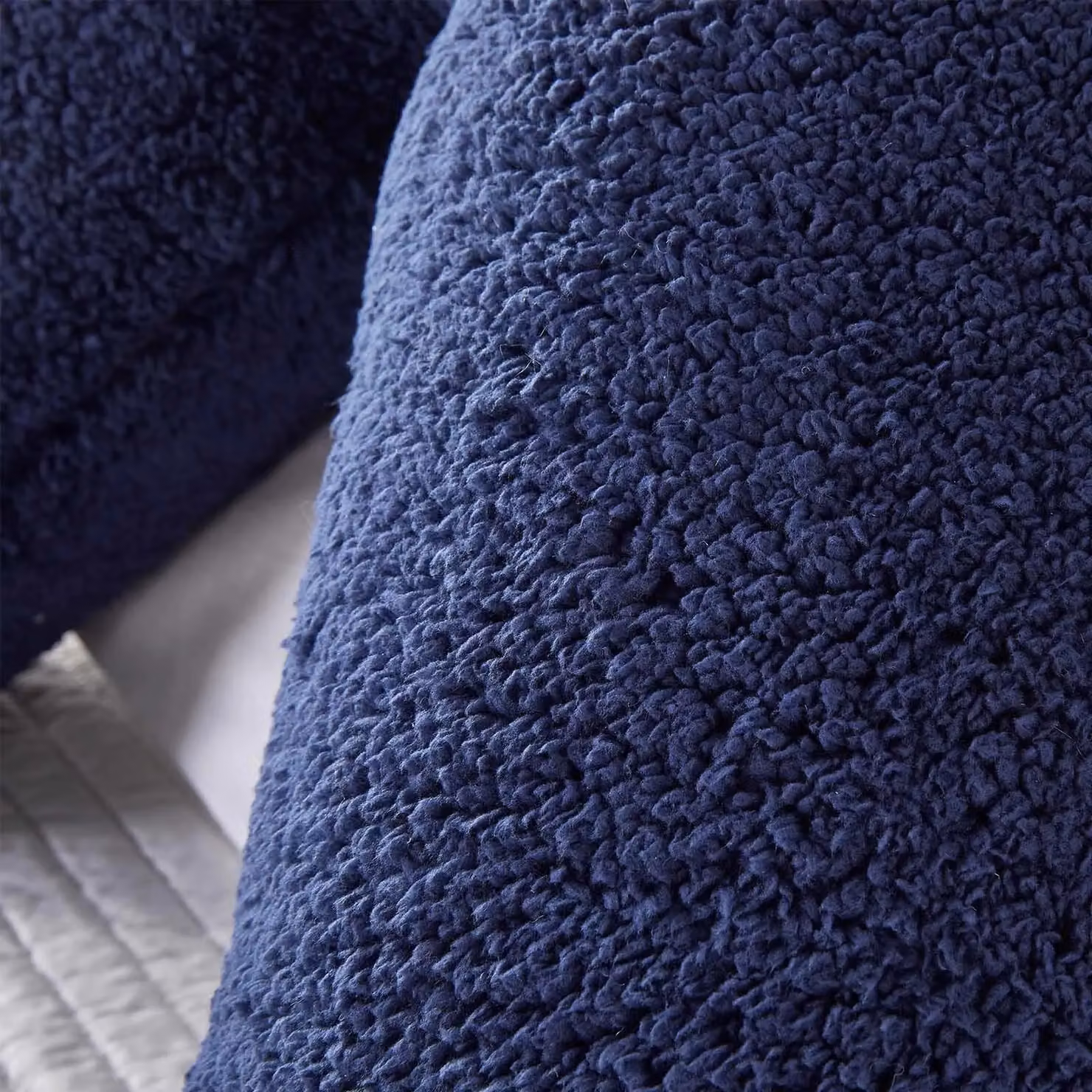 OHS Navy Blue Teddy Fleece V Shaped Orthopaedic Pregnancy Support Cushion – 3