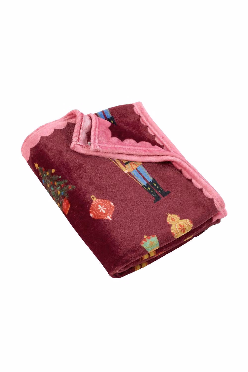 Catherine Lansfield Christmas Nutcracker Fluffy Fleece Cosy Blanket Throw in Purple, W/D/H: 130 x 170 cm – 3