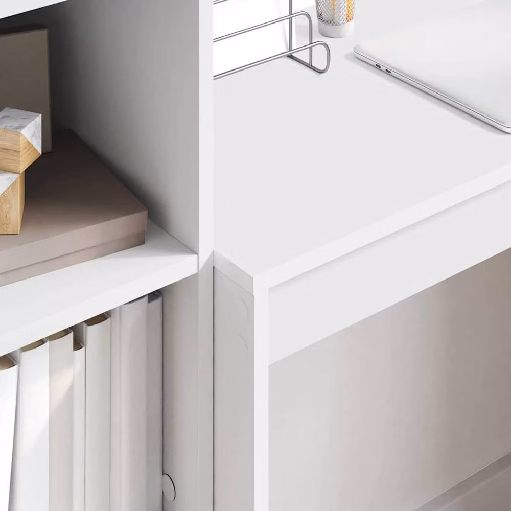 Berkfield Home Modern White MDF Writing Desk W/D/H: 80 x 40 x 76 cm – 3