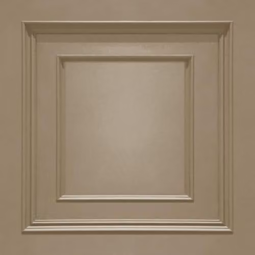Belgravia Decor Amara Panel Geometric Wallpaper in Gold and Beige