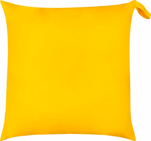 Make it a Home Large Square Weatherproof Outdoor Floor Cushion in Yellow Polyester