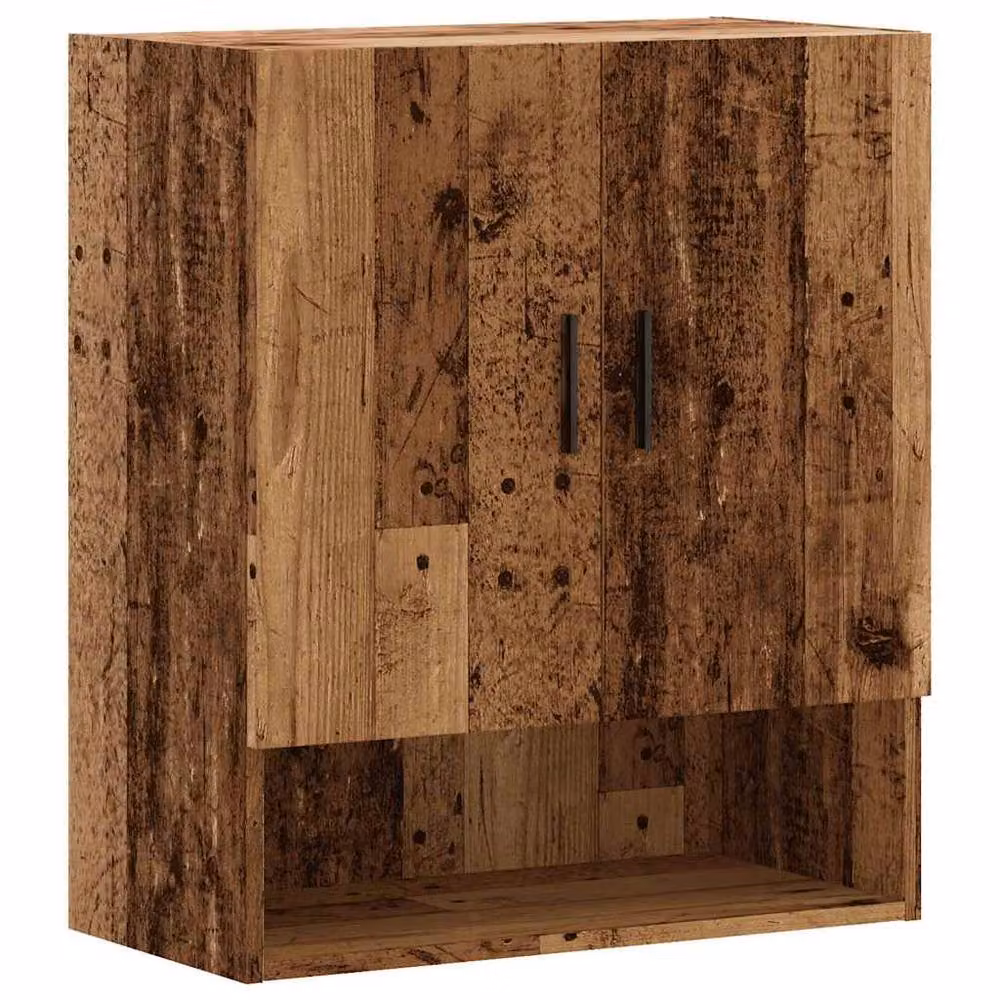 Berkfield Home Old Wood Wall Cabinet in Brown, W/D/H: 60 x 31 x 70 cm – 3