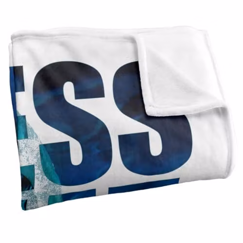 LOGOVISION Shark Week Television Series Fleece Throw Blanket, W/D/H: 152 x 127 cm, White and Multicolour – 2