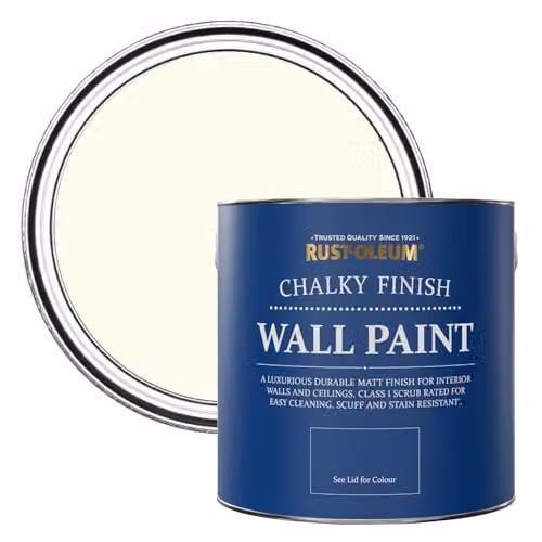 Rust-Oleum Antique White Chalky Matt Water-Based Wall Paint, 2.5 l