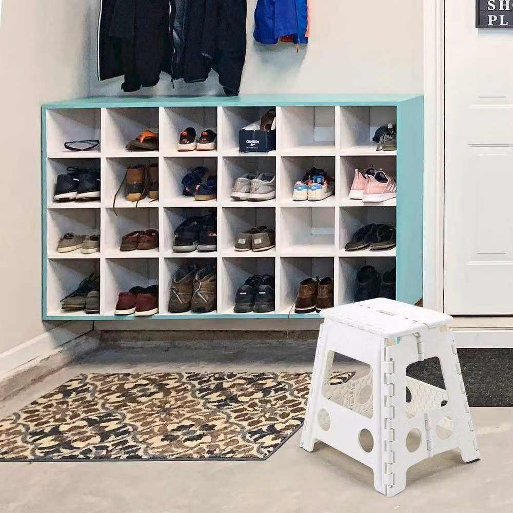 KORVIXA Foldable Multi-Purpose Step Stool in White – 3