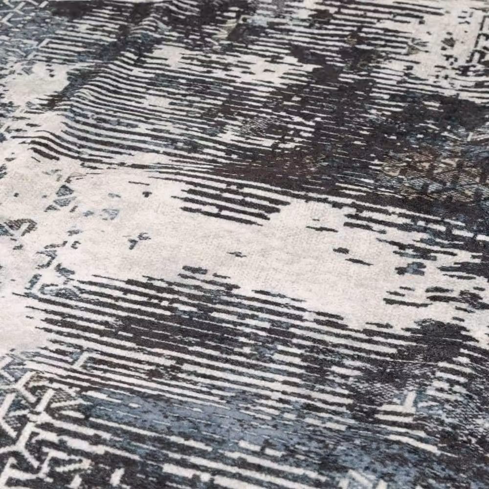 Berkfield Home Washable Multicolour Abstract Rug with Anti Slip and Sound Absorbing Properties – 3
