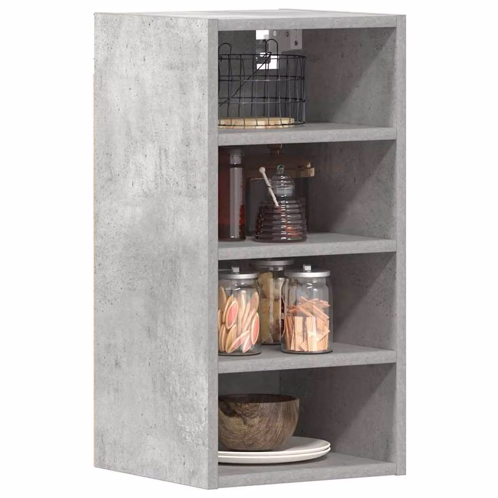 Berkfield Home Wall Mounted Hanging Kitchen Cabinet in Grey, W/D/H: 30 x 29.5 x 60 cm – 2