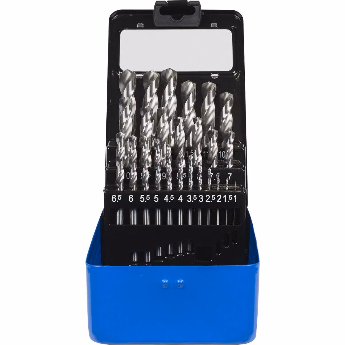 Loops 25 Piece HSS Twist Drill Bit Kit in Silver and Multicolour – 3