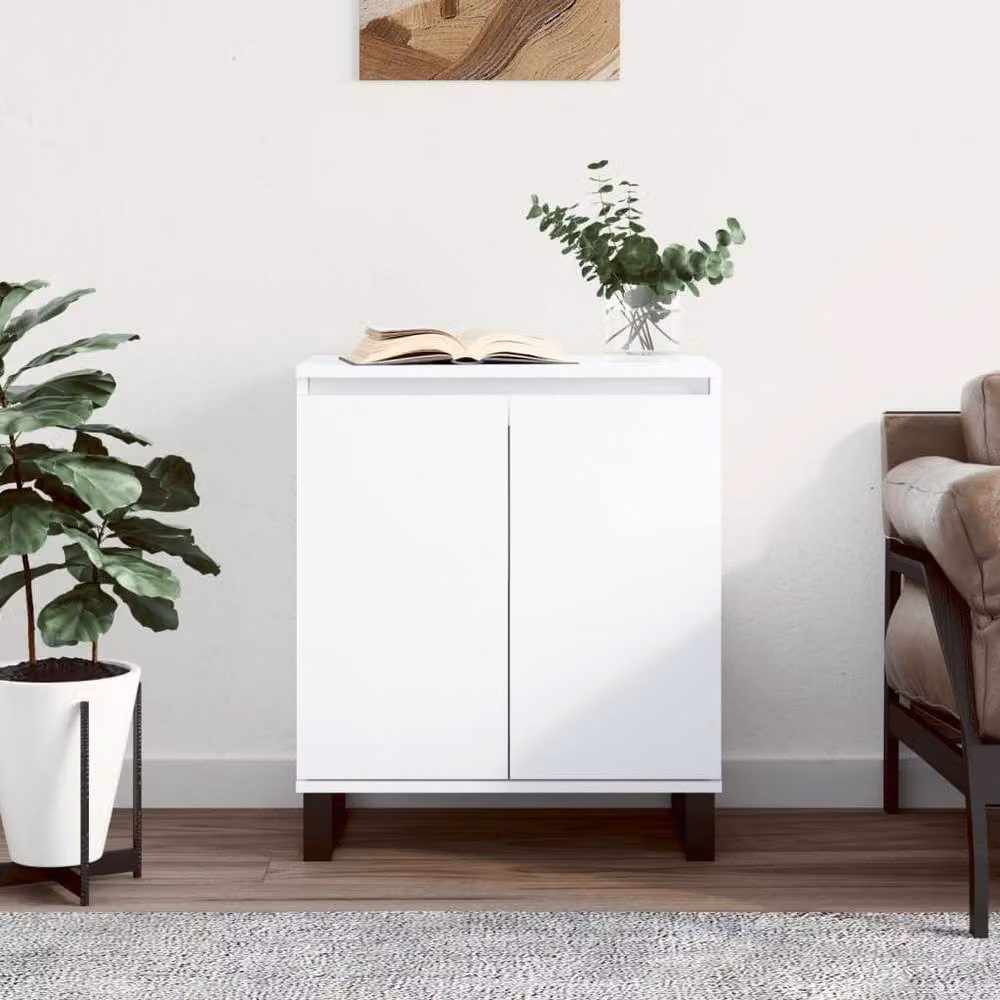 Berkfield Home Modern White Matt Sideboard, W/D/H: 60 x 35 x 70 cm – 2
