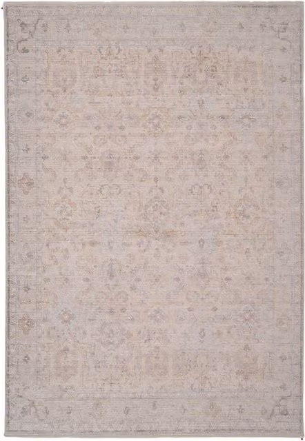 The Rug House Beige Tapestry Fringed Woven Area Rug, Vintage Boho Style, Width: 330 cm