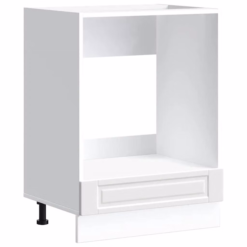 Berkfield Home Porto White Freestanding Kitchen Appliance Housing Unit in Matt MDF