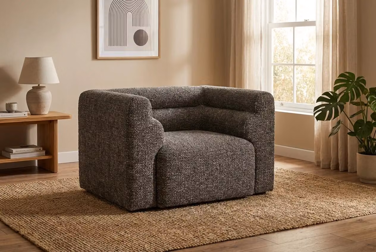 Araco Atelier Bear Armchair in Grey Fabric