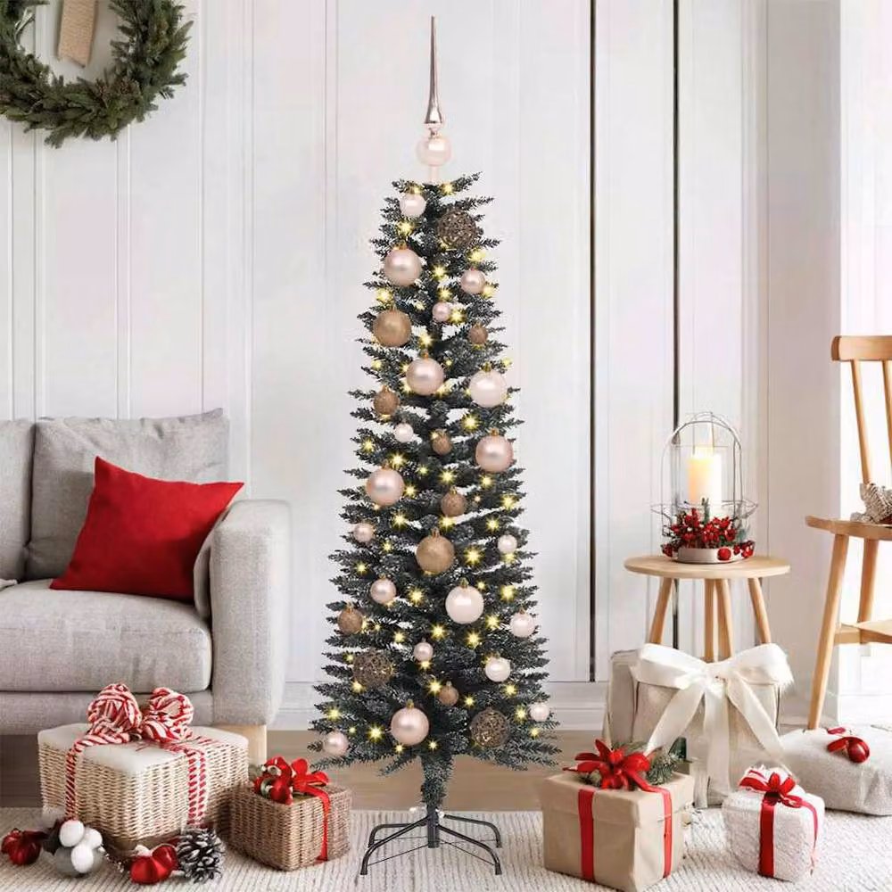 Berkfield Home Elegant Green Tabletop Artificial Christmas Tree with Stand, H 120 x W 40.5 x D 40.5 cm – 2