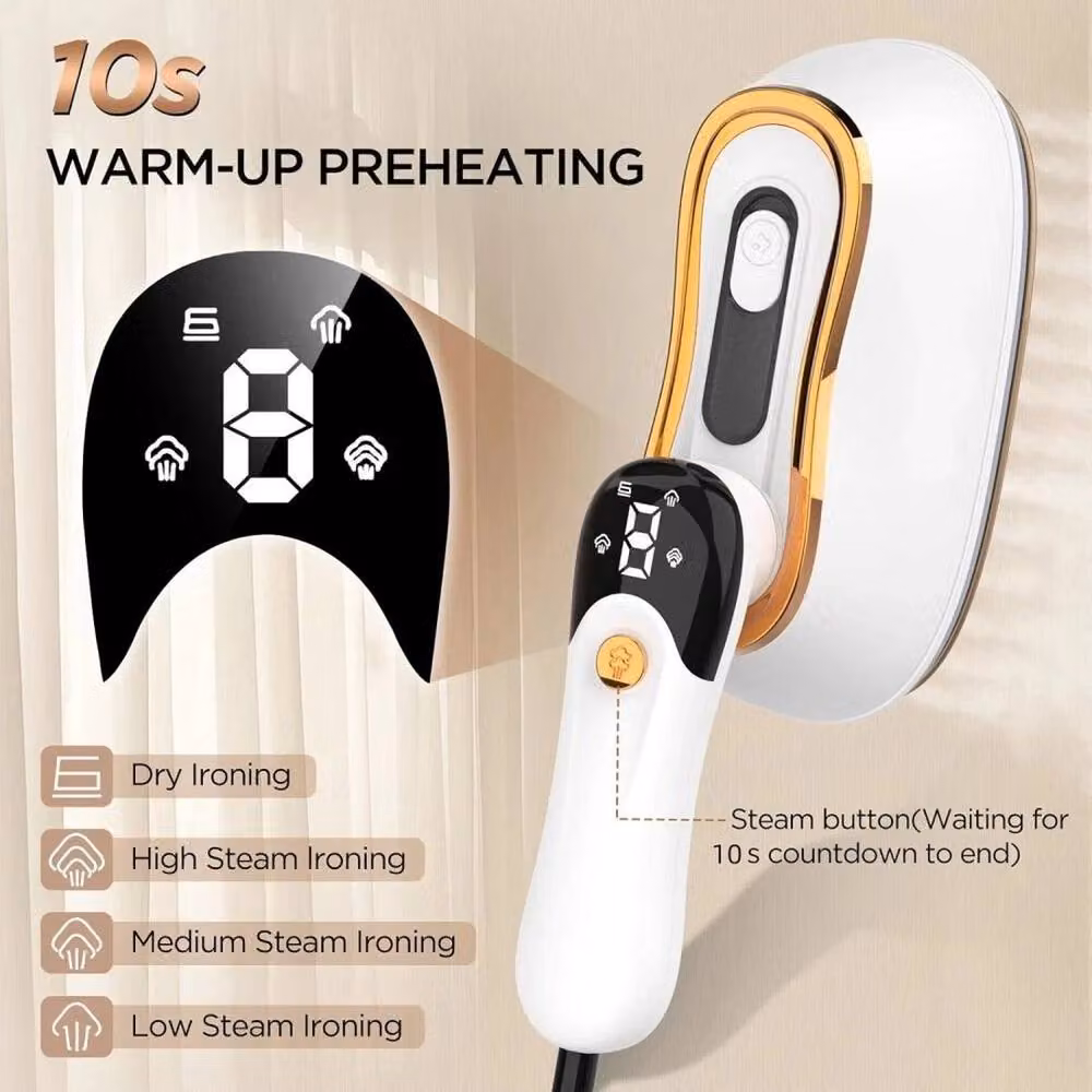 FLAVORA 1200 W Handheld Portable Clothes Steamer in White – 2