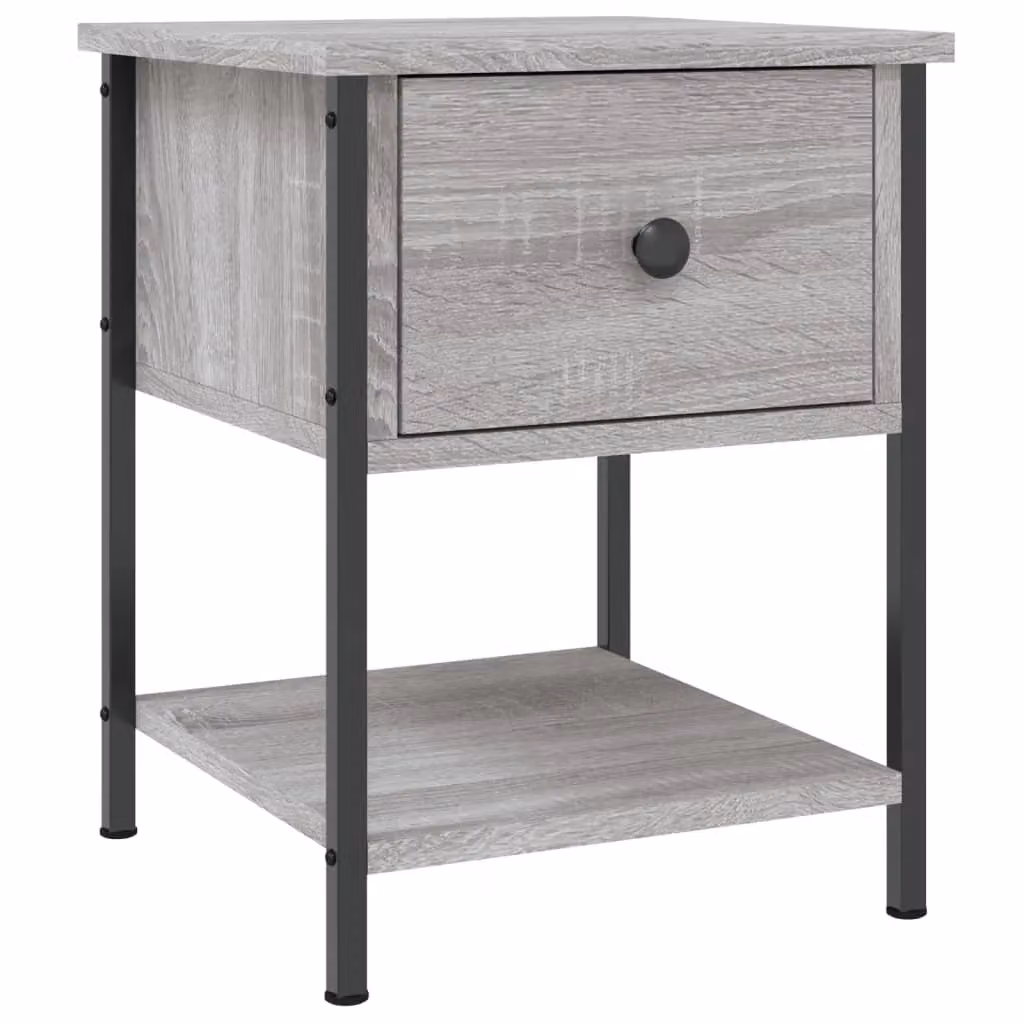 Berkfield Home Grey Sonoma Bedside Table, W/D/H: 34 x 35.5 x 45 cm – 2