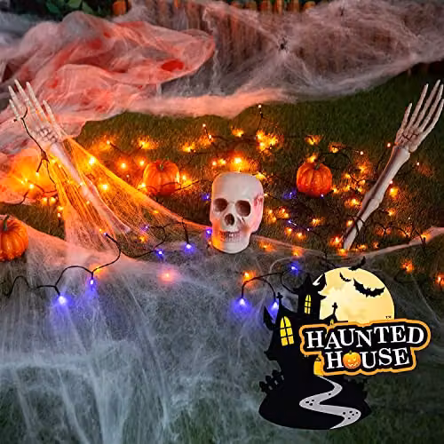 PMS Halloween Buried Skeleton Outdoor Decoration Prop, 3 Piece Set, White – 5