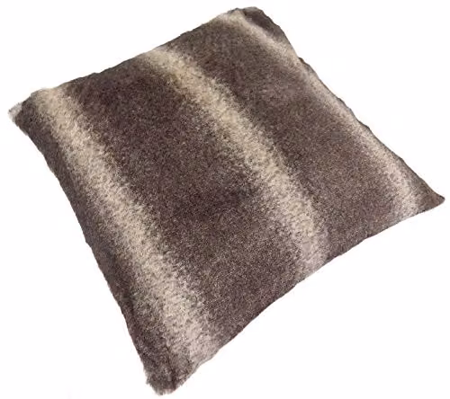 Rapport Home Alaska Faux Fur Cushion Cover, Brown Multicolour, W/D/H: 43 x 43 x 43 cm – 2