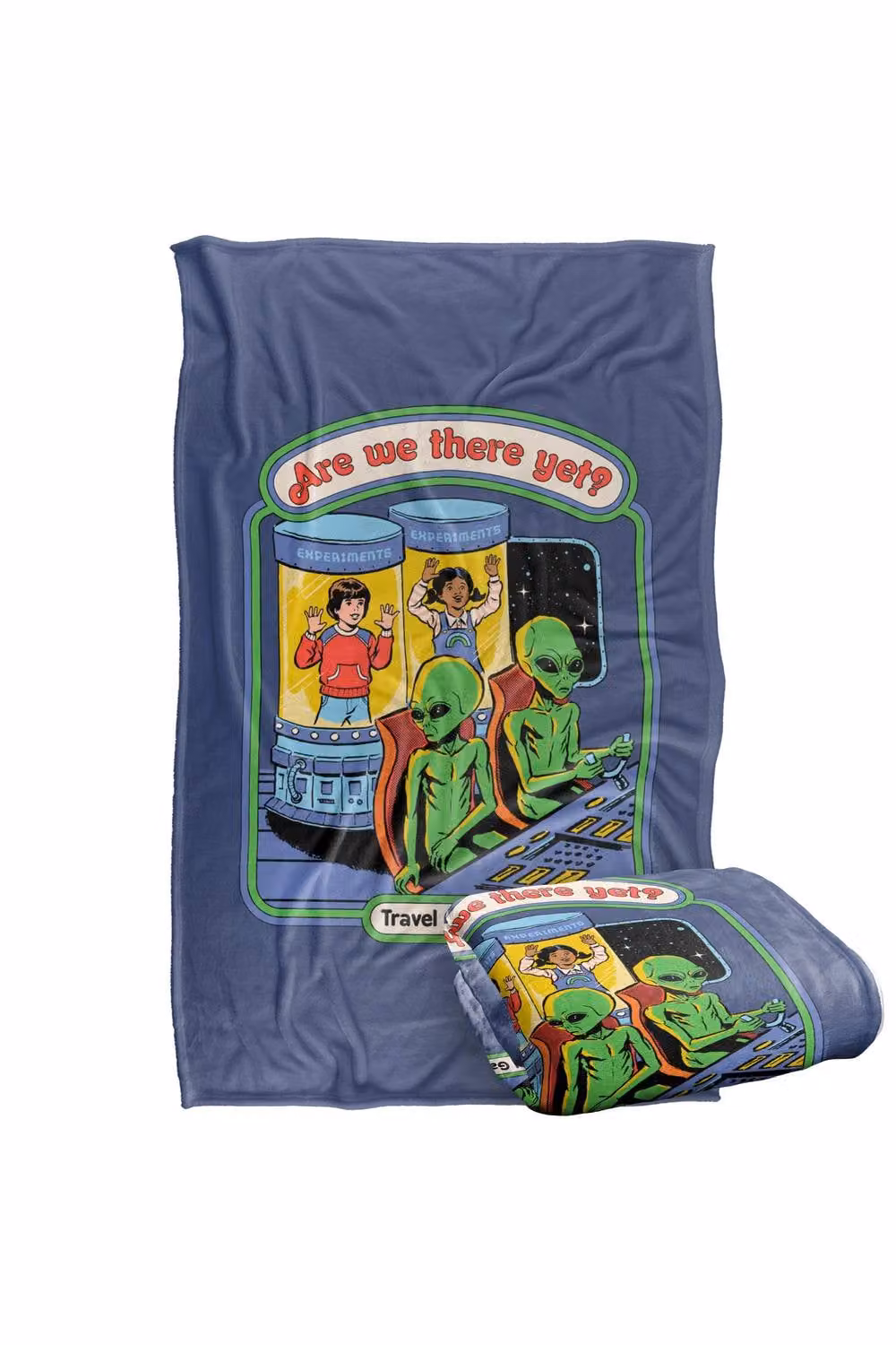 Steven Rhodes Are We There Yet Multicolour Super Soft Fleece Throw Blanket W/D/H: 152 x 127 cm – 2