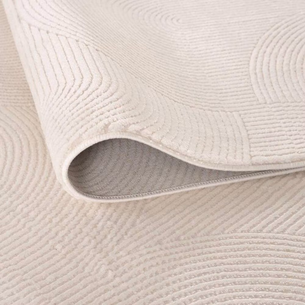 THE RUGS Carmel Arch Design Soft Pile Area Rug, Ivory and Beige, W: 80 cm, L: 150 cm – 2