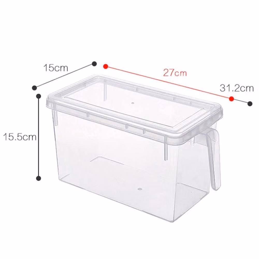 EONLION Set of 2 Airtight and Leakproof Clear Plastic Kitchen Storage Containers – 2