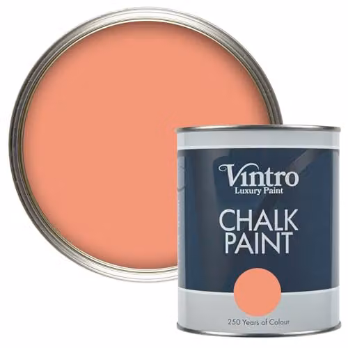 Vintro Porto Terracotta Chalk Paint for Furniture, Walls and Woodwork, 1 l
