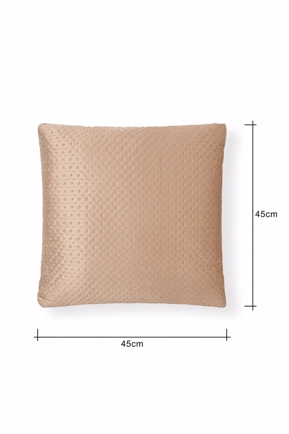 BHS Liso Square Polyester Cushion in Sand, Grey or Beige, W/D/H: 45 x 45 x 1 cm – 2