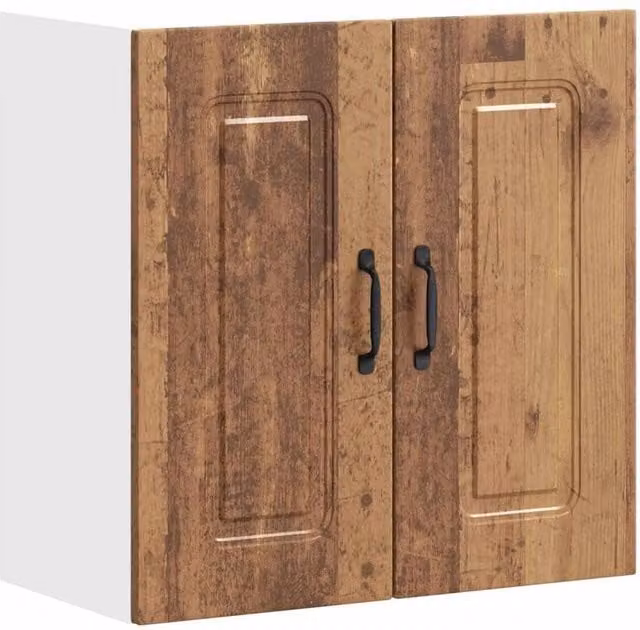 Berkfield Home Kalmar Wall Mounted Kitchen Cabinet in Old Wood Brown – 1