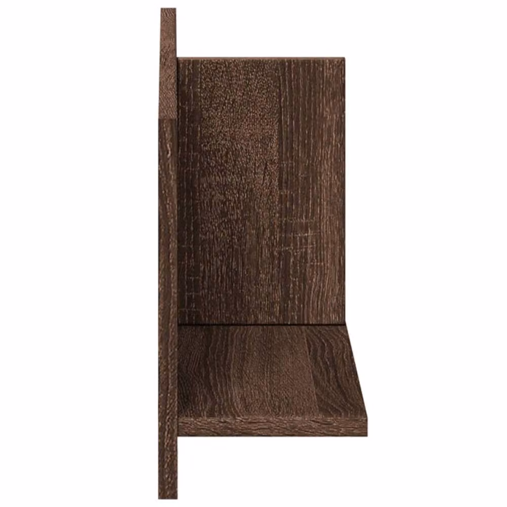 Berkfield Home Wall Cabinet in Brown Oak, W: 70 cm, D: 30 cm, H: 16.5 cm – 4