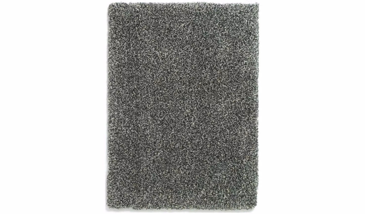 Cheap Furniture Warehouse Grey Marl Shaggy Rectangular Rug, W: 120 cm, L: 170 cm